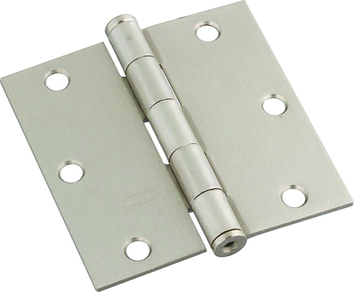 National Hardware N830-250 Door Hinge, 50 lb Weight Capacity, Steel, Satin