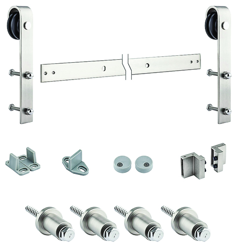 National Hardware N186-966 Decorative Sliding Door Hardware, Steel, Satin