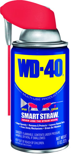 WD-40 SMART STRAW 490026 Multi-Purpose Lubricant, 8 oz Aerosol Can