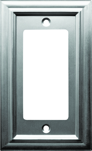 Amerelle 94RN Rectangular Wallplate, 1-Gang, Metal