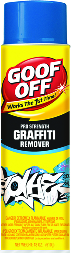 Goof Off FG672 Graffiti Remover, 18 oz Aerosol Can