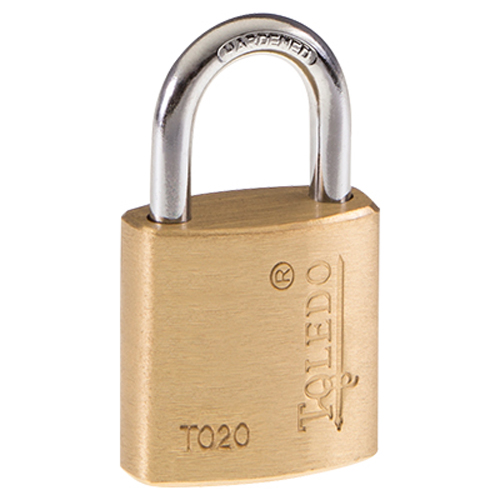 TOLEDO 20MM BRASS PADLOCK