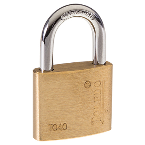 TOLEDO 40MM BRASS PADLOCK