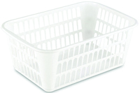 STERILITE LAUNDRY BASKET WHITE 1