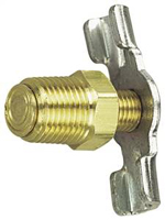 Tru-Flate 21-557GS Drain Cock, 1/4 in NPT, 150 psi, Brass