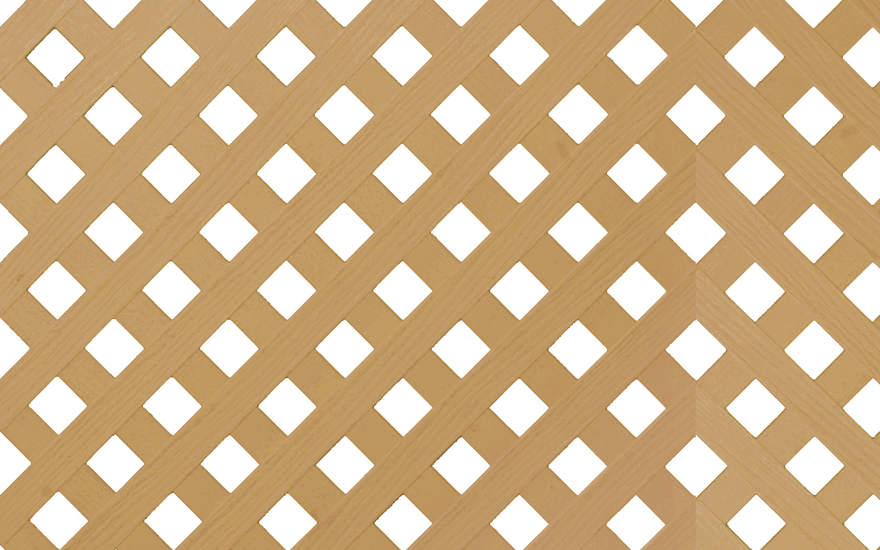 LATTICE PRIVACY TAN 4X8