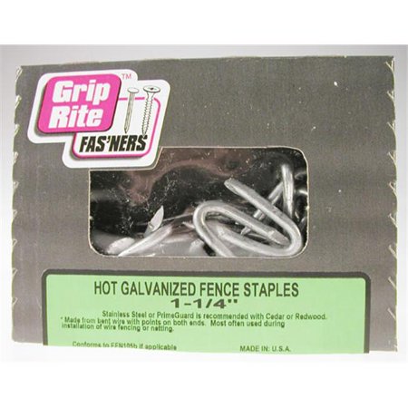 1-1/4 HG FENCE STAPLE 1LB