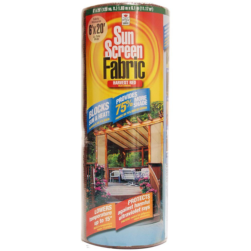 FABRIC SUN SCREEN CHOCOL 6X20FT