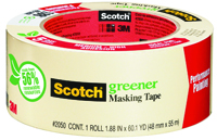 Scotch 2050.75 Performance Painting Masking Tape, 60.1 yd L, 3/4 in W,