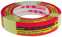 Scotch 2050.1 Performance Painting Masking Tape, 60.1 yd L, 1 in W, Rubber