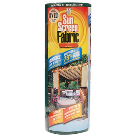 FABRIC SUN SCREEN BLACK 6X20FT