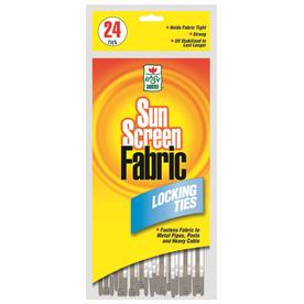 SUN SCREEN FABRIC LOCKING TIES