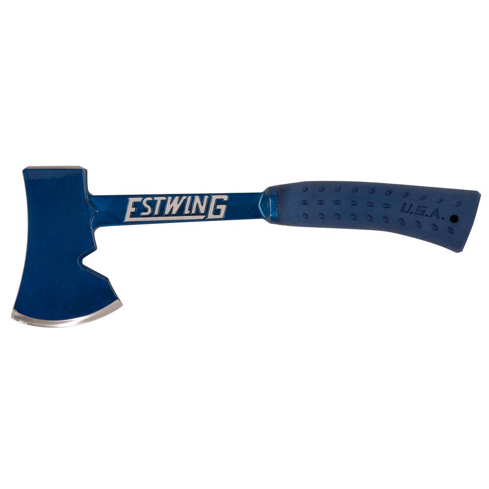 CAMPER AXE W/TENT PEG PULLER BLU