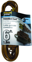 PowerZone Spt-2 Extension Cord, 16/2, 6 Ft