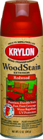 Krylon K03604000 Wood Stain, Redwood, 12 oz Aerosol Can