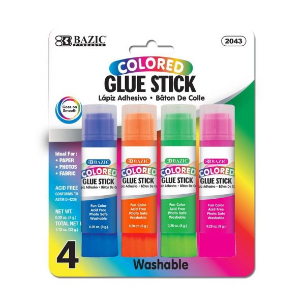 BAZIC WASHABLE GLUE STICK .28OZ