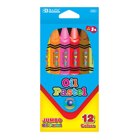 12 JUMBO OIL PASTEL COLORS