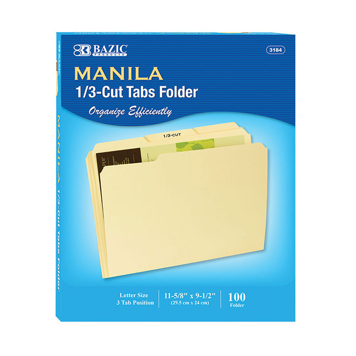 BAZIC MANILA FILE FOLDER 8.5 100