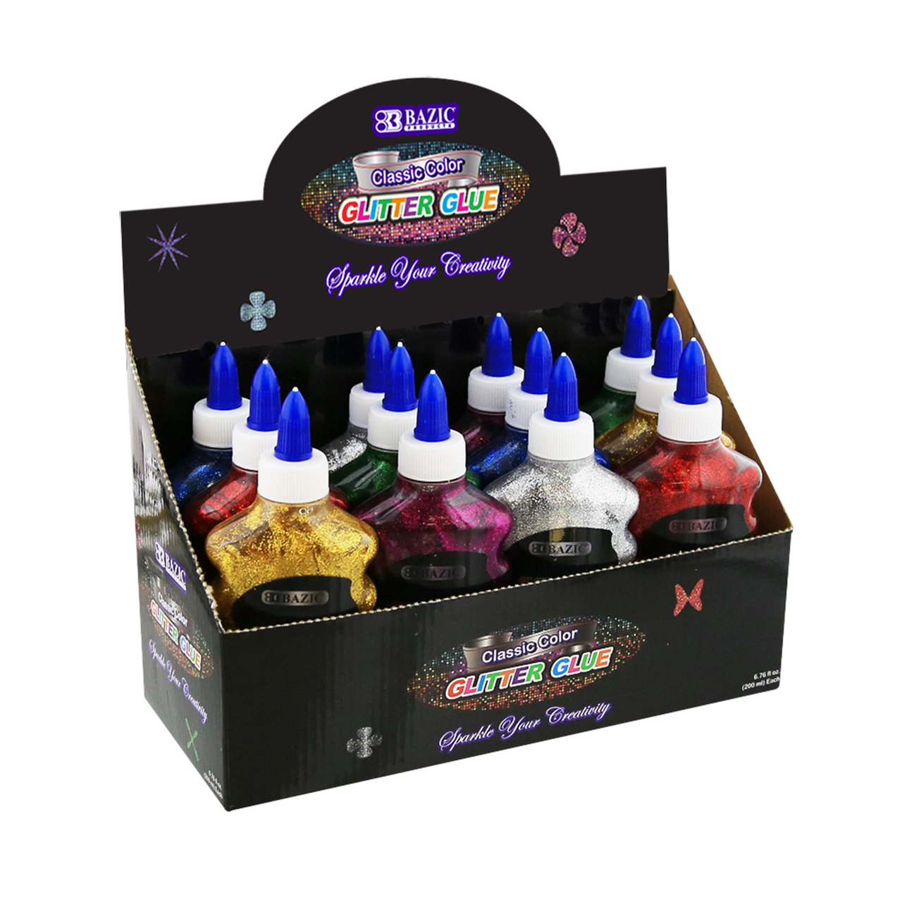 BAZIC CLASSIC COLOR GLITTER GLUE