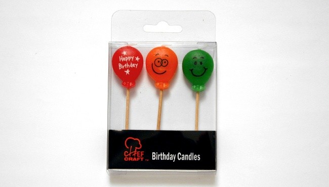 CC BALLOON CANDLE 3PC