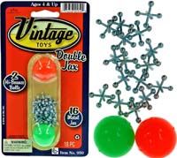 Vintage Metal Jacks Game Set Retro Toys (Pack of 1 Unist) Jax Game & 2 Balls