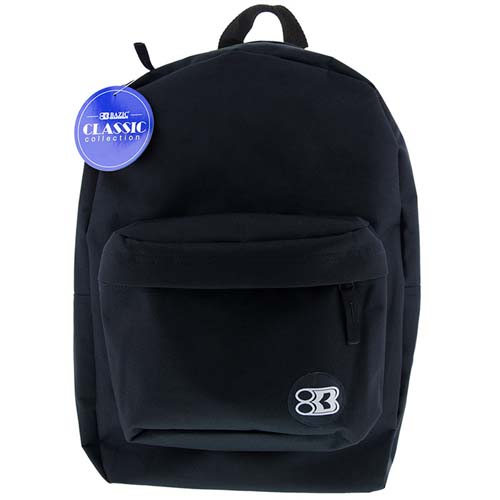 BAZIC 17" BLACK CLASSIC BACKPACK