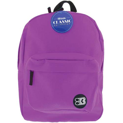 BAZIC 17"" PURPLE CLS BACKPACK