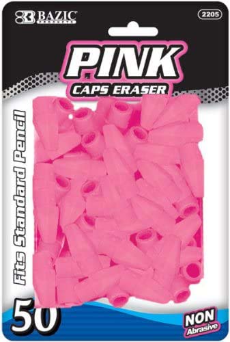 BAZIC PINK ERASER TOP 50PK