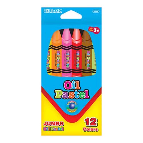 12 JUMBO OIL PASTEL COLORS