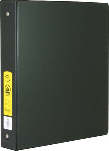 BAZIC 3RING BLACK BINDER 2POC 1"