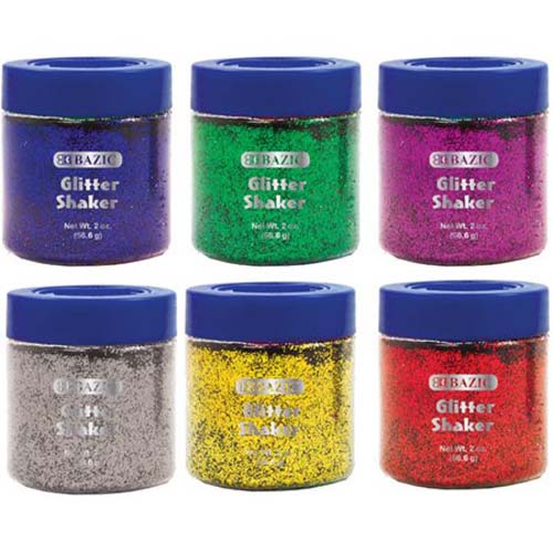 BAZIC PRIMARY GLITTER SHAKER 20Z