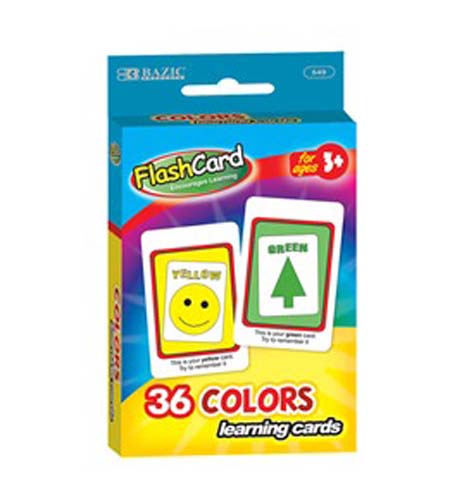 BAZIC PRESCHOOL FLASH CARD 36PK