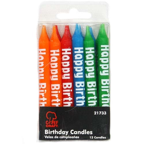 CC BIRTHDAY CANDLE 12PC