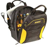 DeWALT 33-Pocket USB Charging Tool Backpack with LED Light