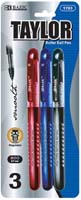 BAZIC 0.7 ROLLER BALL PEN 3PK