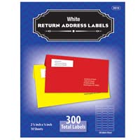 BAZIC WHITE ADDRESS LABEL 300PK