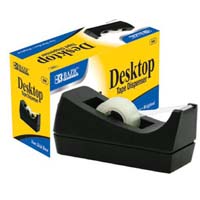 TAPE DESK DISPENSER BLACK 1ROLL