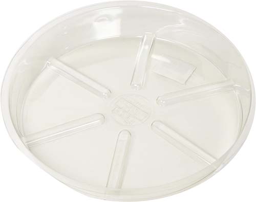 SAUCER PLASTIC CLEAR 8IN