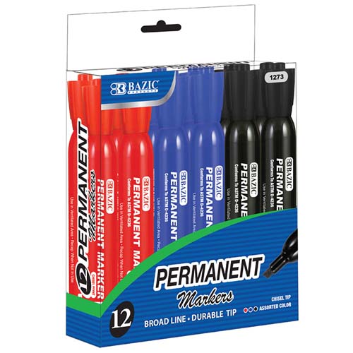 BAZIC ASST CHISEL PERMA MARKER