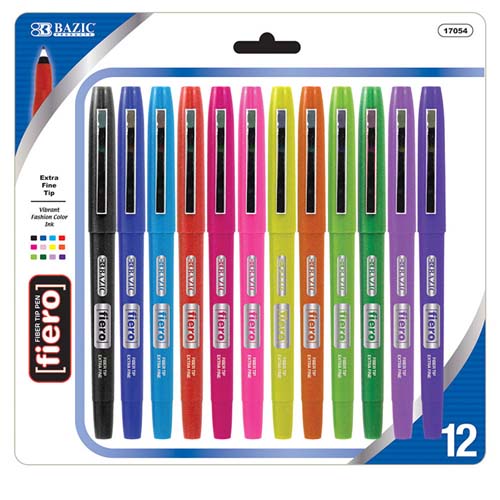 BAZIC FIERO 12 COLOR TIP PEN