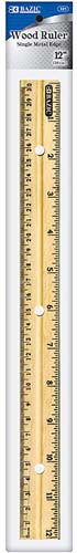 BAZIC 12"" WOODEN RULER