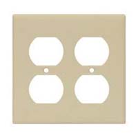 CW WALLPLATE REC DUP 2G