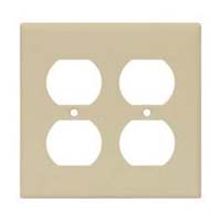 CW WALLPLATE REC DUP 2G