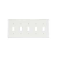 CW WALLPLATE SW 5G WHITE #2155W