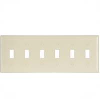 CW WALLPLATE SW 6G IVORY #2156V