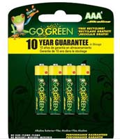 GO GREEN ALKALINE BATTERY AAA 4P