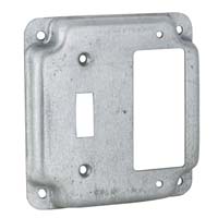 RACO 4" SQ COVER TOGGLE/DECORA