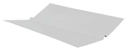 26GA GALV V-FLASHING 10X3 WHITE