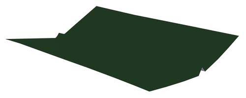 26GA GALV V-FLASHING 10X3 GREEN