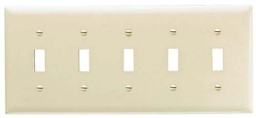 CW WALLPLATE SW 5G IVORY #2155V